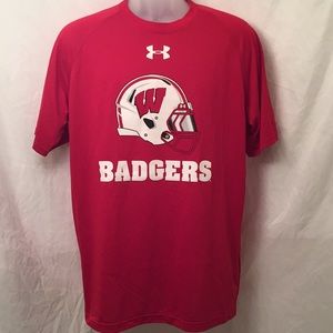 💰⬇️ UNDER ARMOUR | Mens Wisconsin Badgers Dri-Fit